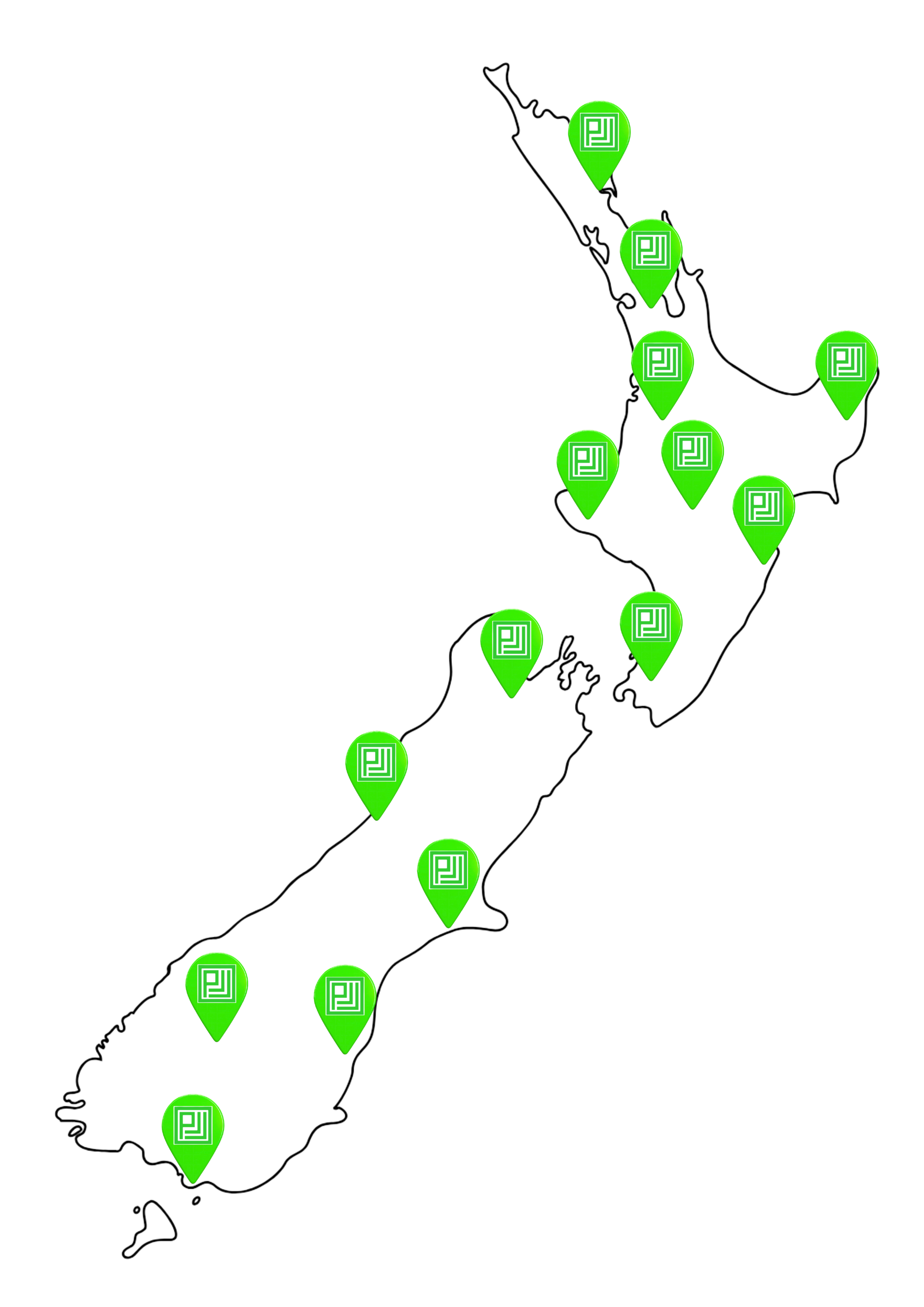 PLJ Fire Design service coverage across New Zealand
